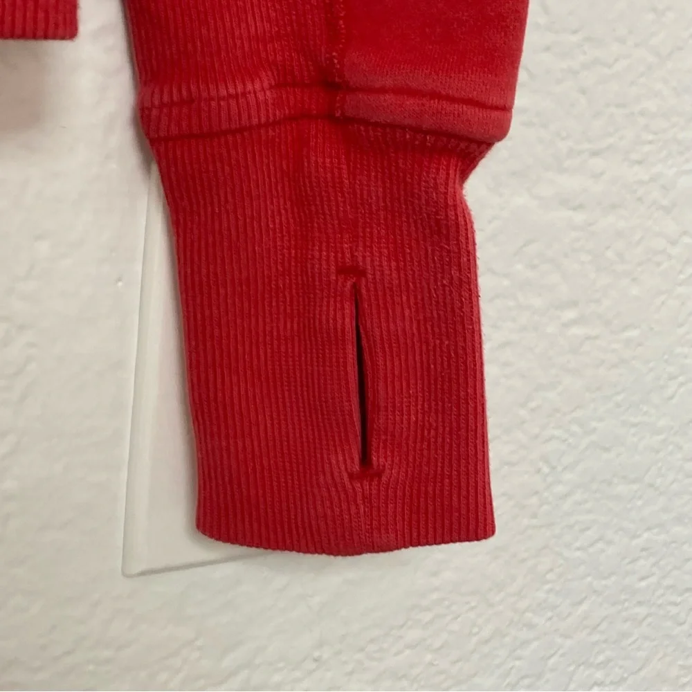 Lululemon Red Full-Zip Scuba Jacket Hoodie, Size 4 - Picture 6 of 6